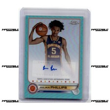 2022 Topps Chrome McDonald's A/A - Aqua #CA-JP Julian Phillips Rookie Auto /99