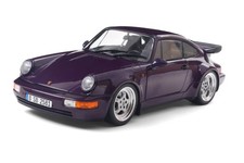 1990 PORSCHE 911 (964) TURBO PURPLE 1/18 DIECAST CAR SOLIDO S1803412