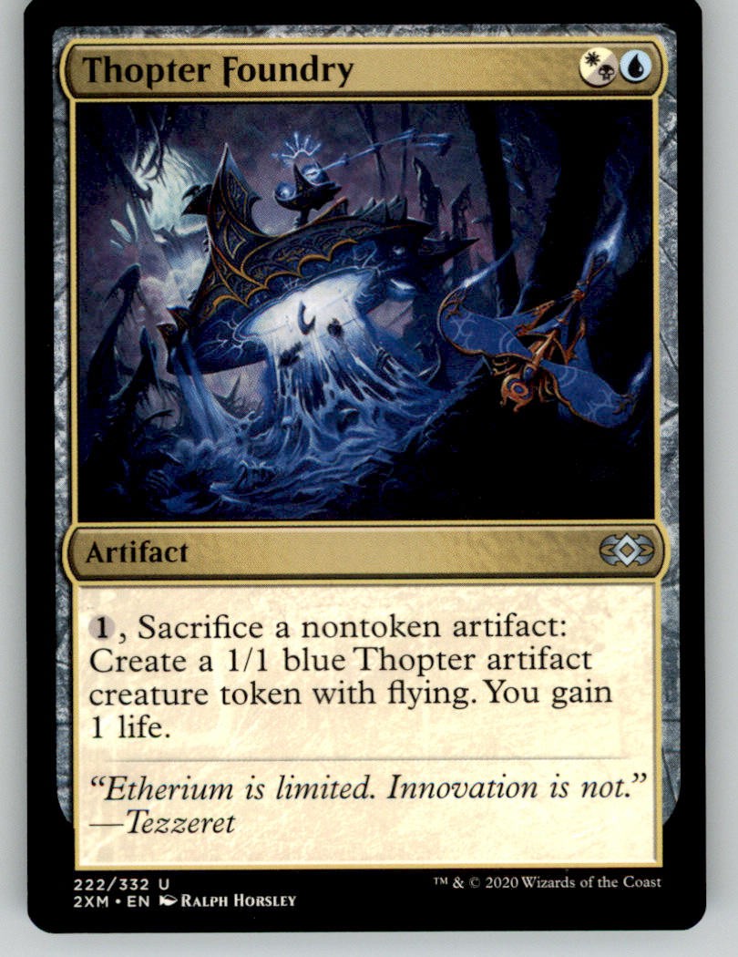 Thopter Foundry 222 Uncommon Double Masters Magic: The Gathering Near Mint