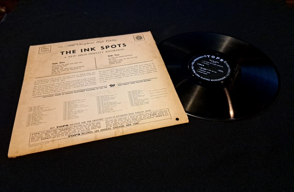 VTG Ink Spots In Hi-Fi Record Vinyl 12" LP 33 RPM Tops L 1561 - Image 2 of 2