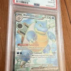 Pokémon Blastoise ex Ultra Rare Holo Sv 151 184/165 English PSA 10