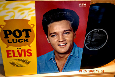 ELVIS PRESLEY: POT LUCK GERMAN REISSUE  RCA NL 89098 TOP MINT-