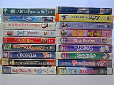 VHS Clamshell Lot 18 Movies Disney - Childrens Classics