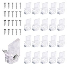 20 Set Mirror Hangers For Wall Mounting - Holders Brackets Transparent 20 Set Mirror Hangers For Wall Mounting - Holders Brackets Transparent