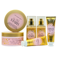 Bath  Body Works In The Stars 6-Piece Gift Set Glowtion Hand Cream Travel Spray