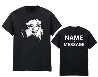 Ian Curtis T-Shirt Music - Personalised Name Message Adults Kids Joy Division