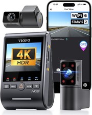 Viofo A329S 4K 3 Channel Dash Cam 4K Front 2K Cabin Fisheye 210 2K Rear