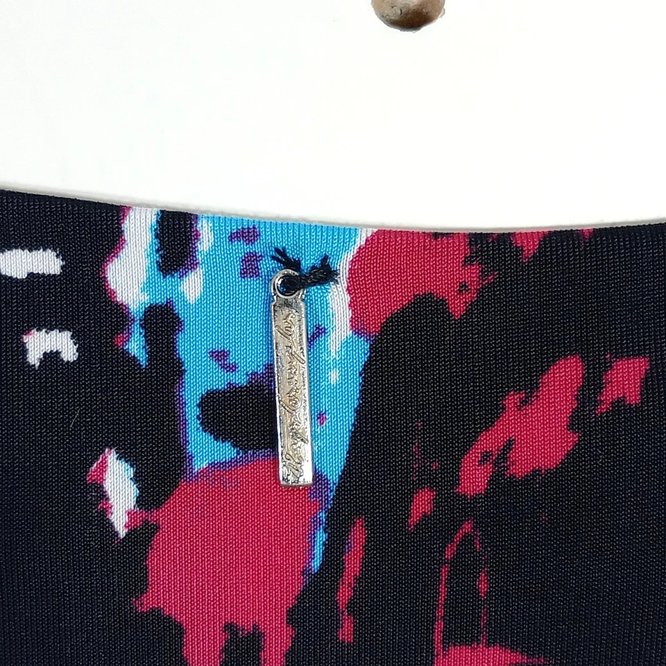 Vestido T-Bags Los Angeles 2X Sin Mangas Torcido Frontal Cuello en V Bodycon Artístico Plus Foto 4 de 4