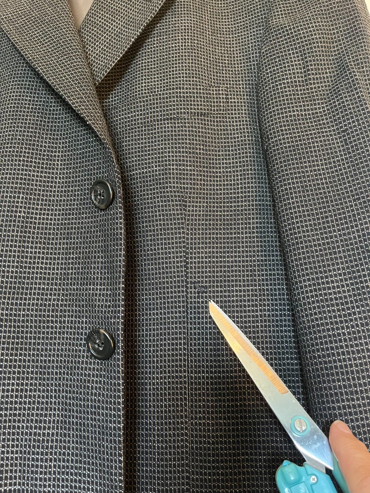 Tallia Uomo Black Checked Blazer Jacket Sport Coat 3 Button 100% Wool 42R