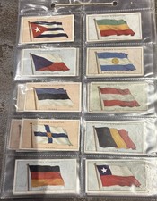 Lot of 27 John Player & Sons Cigarette Cards Flags of the League of Nations 1928