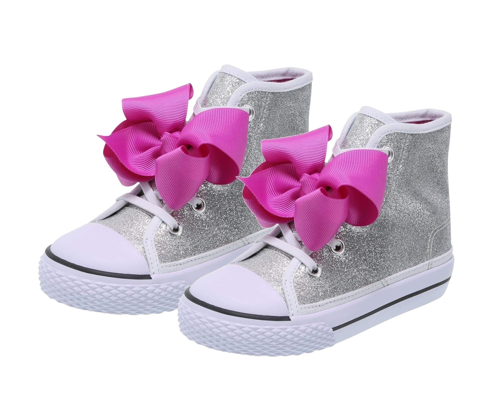 Nickelodeon JoJo Siwa Girls 3.5 Big Kid Legacee High-Top Sneaker Shoes Silver