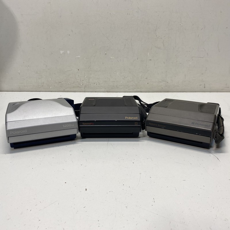 Lot of 3 Assorted Polaroid Spectra Instant Cameras