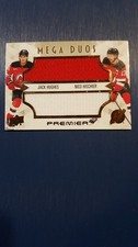 2024-25 UPPER DECK PREMIER MEGA DUOS  DUAL GU JERSEY CARD -HUGHES / HISCHIER