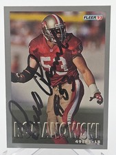 1993 Fleer Bill Romanowski #398 San Francisco 49ers Signed Autographed Card