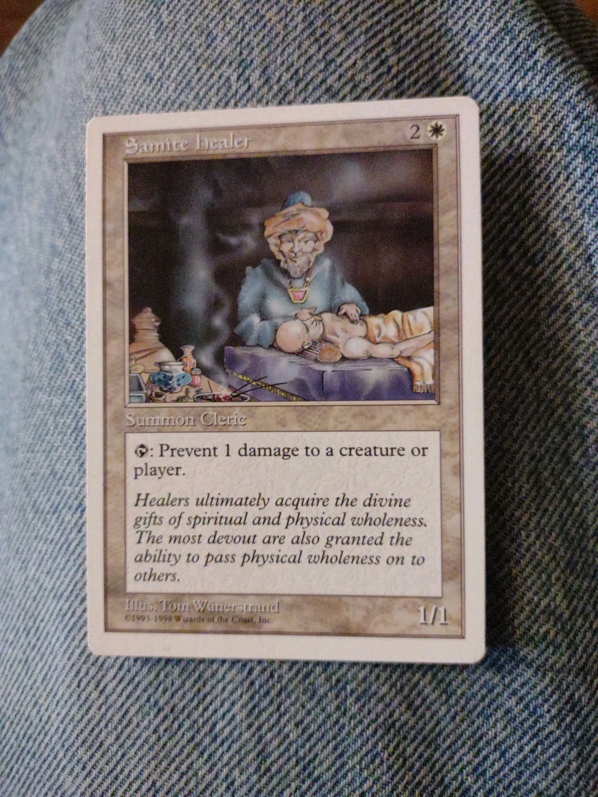 Magic The Gathering Anthologies Samite Healer MTG TCG CCG NM