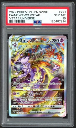 New ListingPokemon Cards - PSA 10 Mewtwo Vstar 221/172 - Japanese Vstar Universe - GEM MT