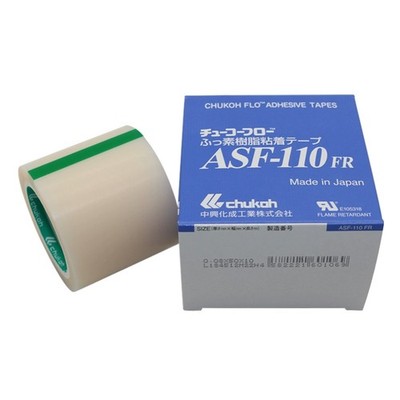Chukoh ASF-110FR PTFE Adhesive Tape 0.08*50mm*10m for Pressure-bonded Heat Seals