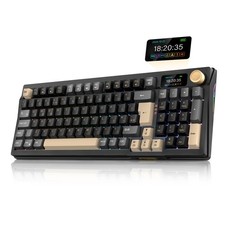 RedThunder K95 Wireless Mechanical Gaming Keyboard,w/Customizable Black Gold