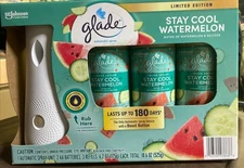 Glade Limited Edition Stay Cool Watermelon Automatic Spray Kit, With 3 Refills