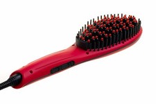 Cabello Glow Hair Straightening Brush - Red