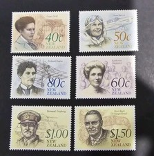 N. Zealand  1990 Heritage The Achievers Set MUH  H4
