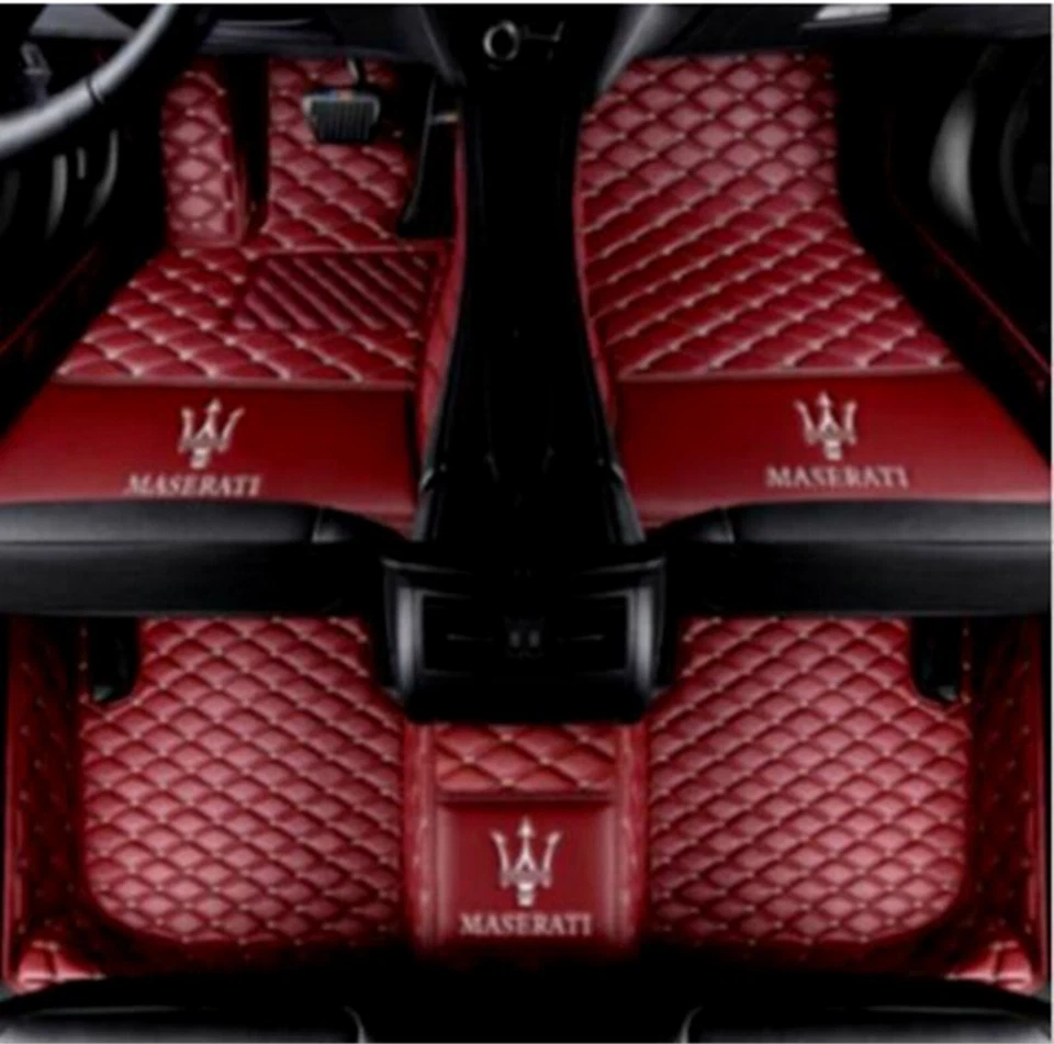 定制玛莎拉蒂吉卜力 2014 - 2024 汽车脚垫前后防水地毯 — 第 4/4 张图片