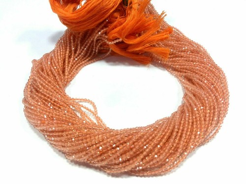 5 Strand Citrine Yellow Quartz Round Faceted 2-2.5mm Quartz Beads 13"inch QR2