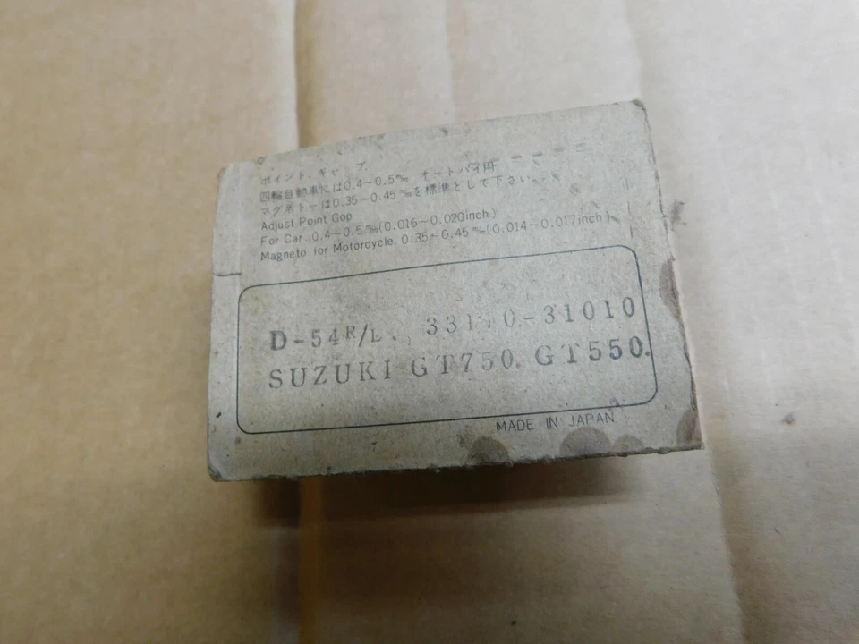 Juego de puntos de interruptor de contacto izquierdo o derecho NOS Futaba, D54-R/L Suzuki GT550 GT750 Foto 2 de 2