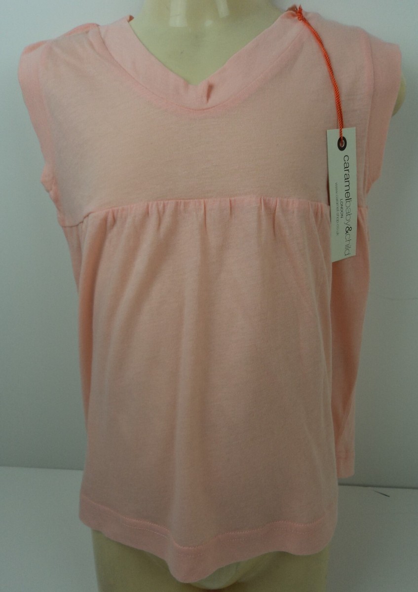 Authentic Caramel Baby & Child Peach Top. Sizes 2 or 4 Years. Shop 