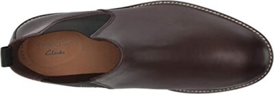 Clarks dark Brown Leather Paulson Up Chelsea Boots men’s 8 NEW IN BOX NWT coe-mens-26144810-mag-7_5m-  main image 4