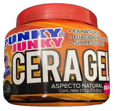 PUNKY JUNKY CERA GEL FX NATURAL 9.52 OZ  UNISEX SUPER HOLD MOLDING NEW