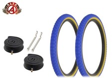 Alta BMX FREESTYLE BICYCLE COMP III TIRE 20"x 1.75" BLUE/GUM HEAVYDUTY TUBE 6PC