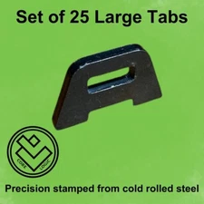 Weld on Zip Tie Tabs -25 Large Metal Tabs for Securing Zip Ties, Rat Rod, RZR,
