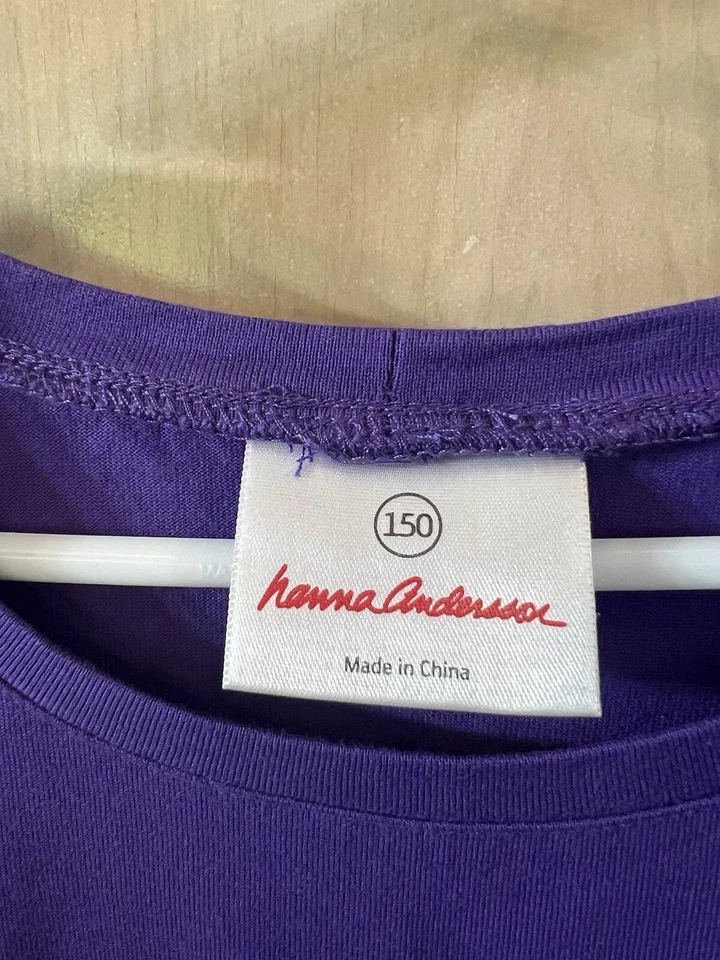 Top de niña Hanna Andersson manga 3/4 niña con estampado de falda a cuadros EUR 150 US 12 LN Foto 4 de 4