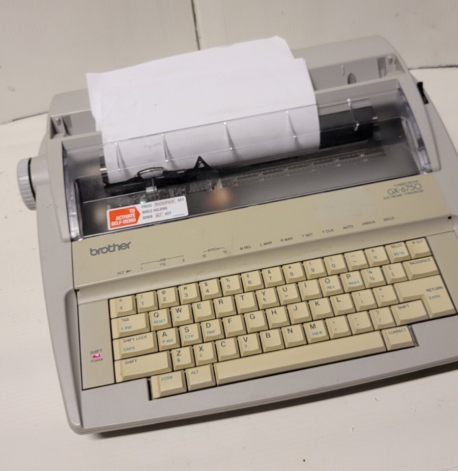Brother Correctronic GX6750 Electronic Typewriter (May Need Ribbon Ink