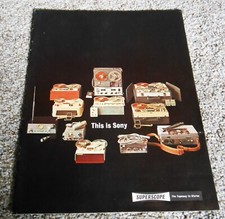 **ORIGINAL** Vintage 1960S Sony Product Catalog (includes 777-S)