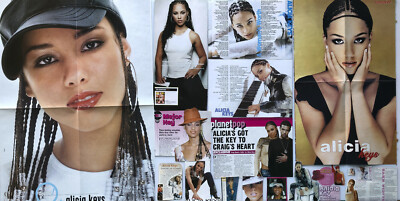 ALICIA KEYS Magazine Clippings and Posters + CD, HUGE European lot