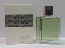 Club by Johan B For Men 3.4 oz Eau de Toilette Spray New In Box