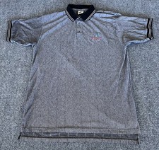 Arizona Diamondbacks VTG 90s Polo Shirt Gray Black Logo Embroidered MLB Baseball