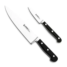 JERO Forged 8" Chef & 3" Paring Knife Combo, German Stainless - MADE IN PORTUGAL