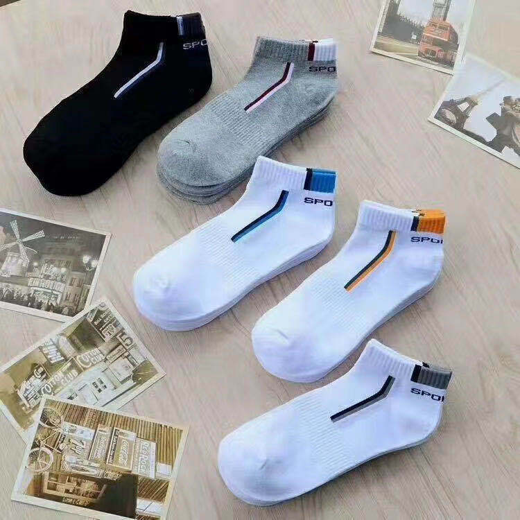 5x Ankle Socks Cotton Sports Socks Anti odor low cut sweat absorbing short tube-image