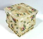 Popular Bath Embroidered Floral Acrylic Tissue Box Cover Cottagecore Grannycore