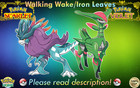 🍊Non-shiny Walking Wake Iron Leaves 6IV Bundle🍇Scarlet Violet HOME (💯Legal)