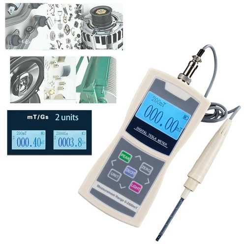 Tesla Meter Tester Gauss Meter Gaussmeter Digital Surface Magnetic Field Tester - Picture 3 of 22