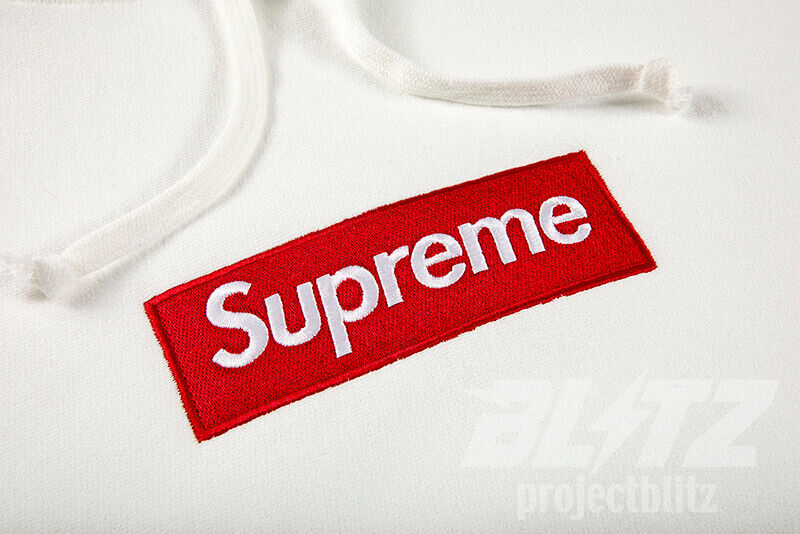 Supreme Hoodie Box Logo White FW21