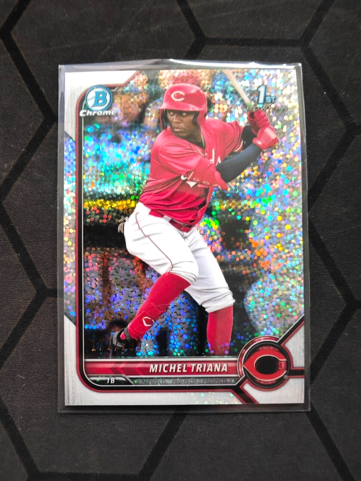 2022 Bowman Chrome Baseball Mini Diamond 1st RC Michel Triana 171/299