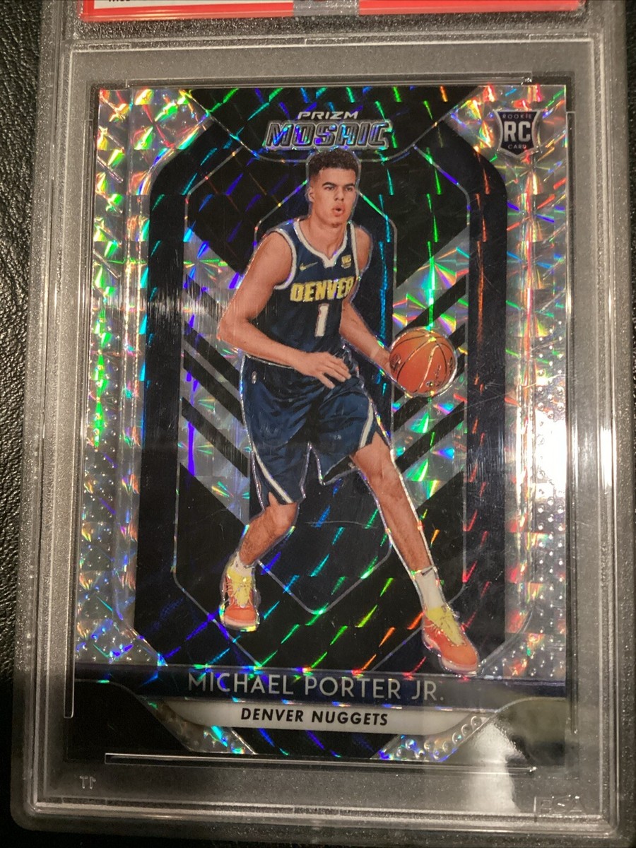 2018-19 Panini Prizm Michael Porter Jr Mosaic Silver Prizm PSA 9