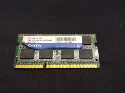 ADATA SODIMM Memory 2GB 2Rx8 PC3-10600S 1333MHz 204