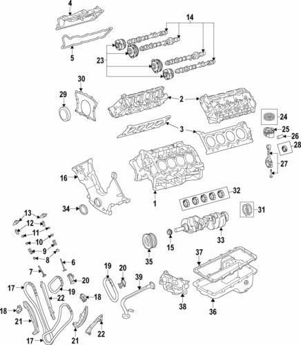 Junta de la tapa de válvula interna derecha para Ford F-150 2018-2020 (N/P JR3Z-9276-B)
