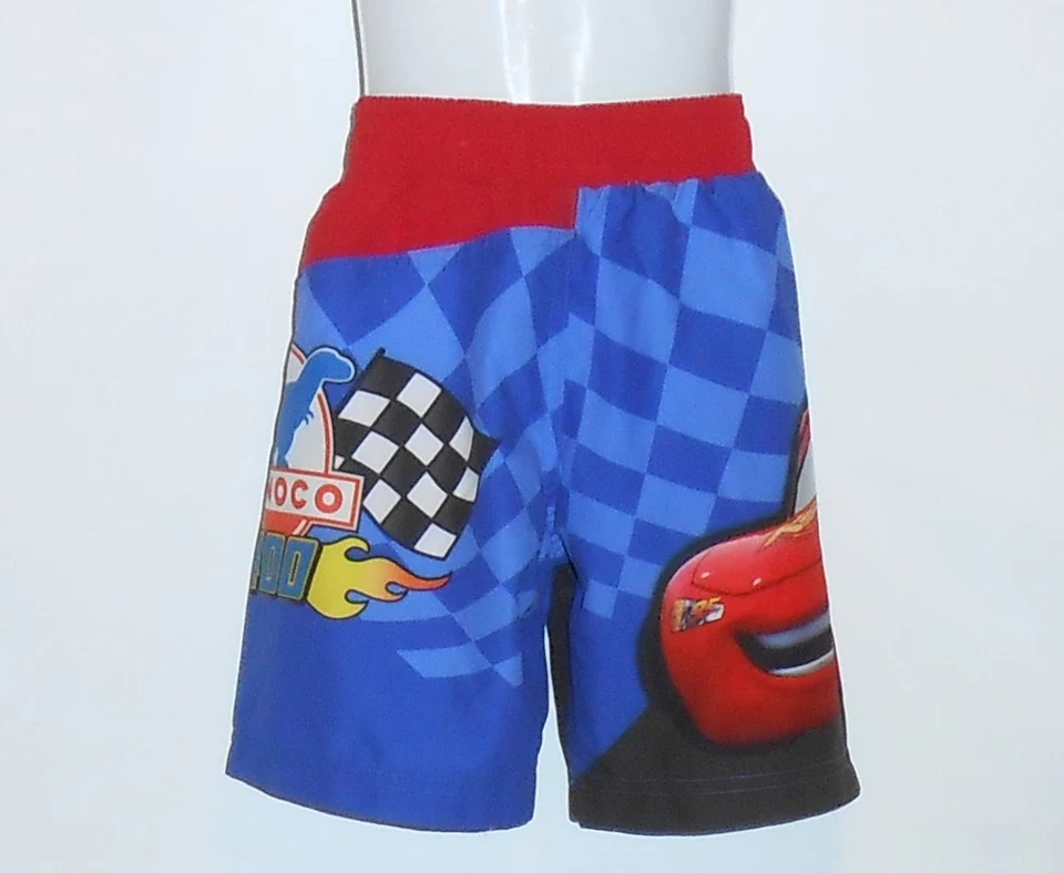Pantalones Cortos de Natación Disney Store Niños Cars Piston Cup Racing Series Rojo y Azul S/5-6 Nuevos con Etiquetas Foto 2 de 2